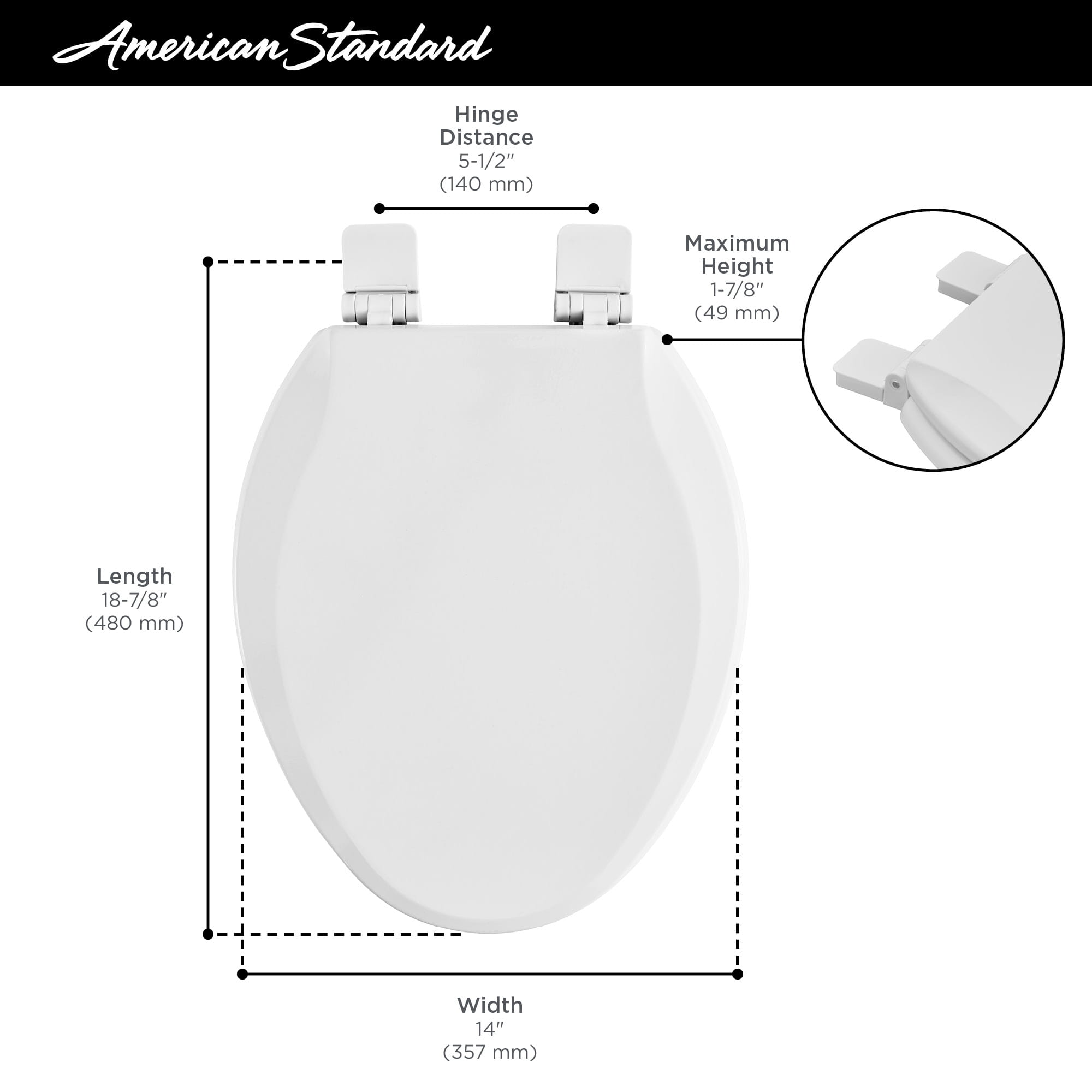 Bedminster SlowClose & Easy LiftOff Elongated Wood Toilet Seat